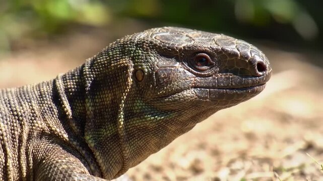 Close-up of a lizard's head and neck (2)