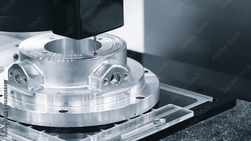 Poster quality control on milling cnc machine, coordinate measuring machine, quality control machine
