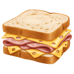 Delicious Ham and Cheese Sandwich: Perfect for Lunch or a Quick Bite