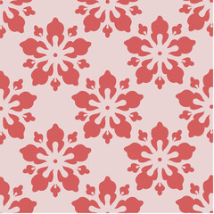 Fototapeta premium Seamless floral pattern vector background
