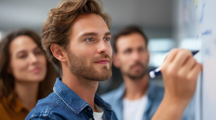 Collaboration and Brainstorming in a Creative Startup Environment