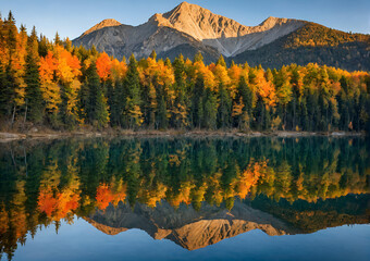 Naklejka premium autumn in the mountains