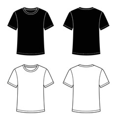 Versatile Basic T Shirts Available in Classic Black and Crisp White for Everyday Wear and Layering Purposes