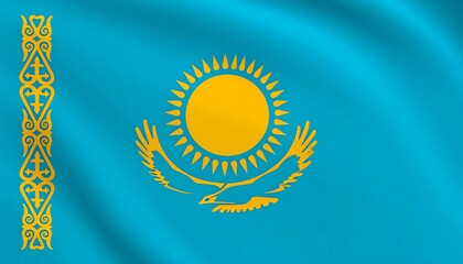 Kazakhstan national flag image