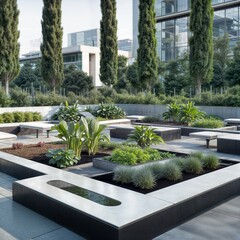modern city gardening concept integrating smart eco solutions for innovative urban landscaping designs