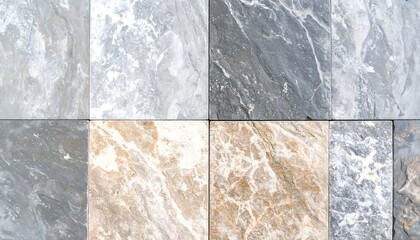 Close-up view of patterned stone tiles.