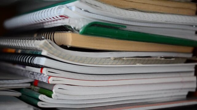 stack of newspapers