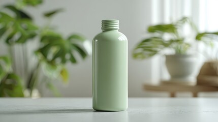 Natural all-purpose cleaner bottle mockup closeup. Blank mockup template