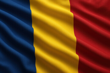 Romanian Flag Waving - Photo