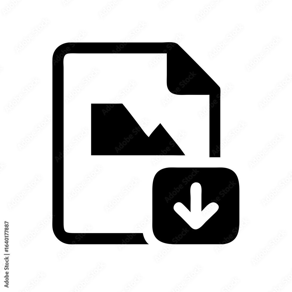 Aufkleber download image file icon vector graphic illustration for website design and mobile application proje