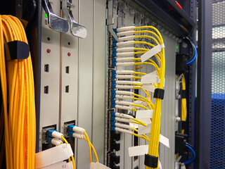 Fiber-optic data transmission systems, Telecommunication equipment, Data center, the telecom operator