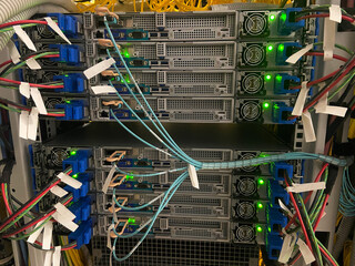 Fiber-optic data transmission systems, Telecommunication equipment, Data center, the telecom operator