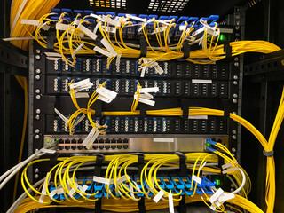 Fiber-optic data transmission systems, Telecommunication equipment, Data center, the telecom operator