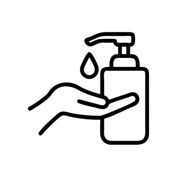 hand sanitizer dispenser pouring liquid clip art preview