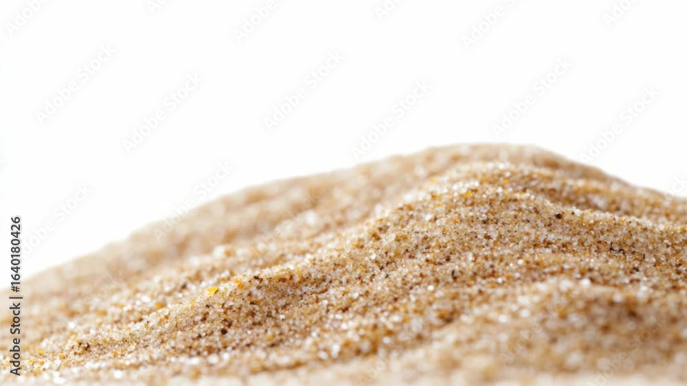 Poster a compact heap of sand sits atop a flat surface, perfect for decorative use or as a symbol in variou