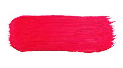 Bright pink paint stroke, showcasing vibrant and bold color ideal for artistic projects. This vivid hue can enhance creativity and add lively touch to various designs