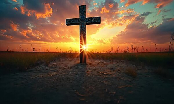 Cross at Sunset