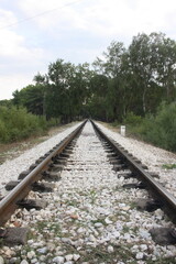 Fototapeta premium railway in the countryside
