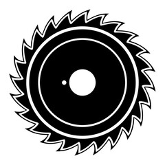circular saw blade vector illustration