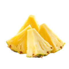 Juicy Pineapple Slices Tropical Fruit, Vitamin C, Refreshing, Summer, Food Photography