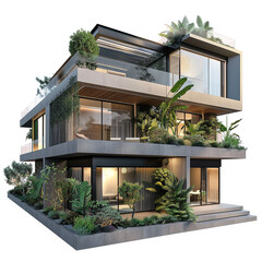 modern apartment building