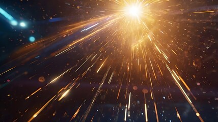 Cinematic lens flare with abstract shapes and motion blur – energetic feel 4