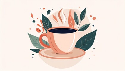 vector illustration of a coffee cup