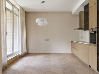 interior design. interior photography of an apartment for rent. One-room apartment with a simple and cozy design. High quality photo