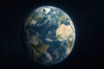 Obraz premium Earth from Space Illustration