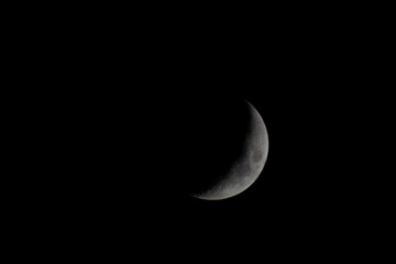 Waxing Crescent Moon over Texas