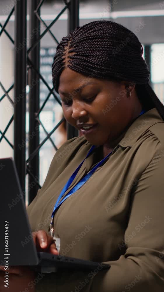Poster vertical video black determined leader using artificial intelligence and neural networks to analyze 