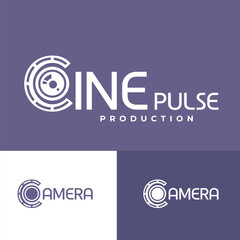 Minimal Camera Logo Vector Template