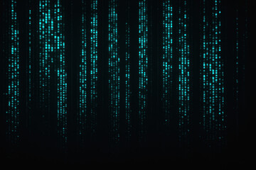 Fototapeta premium Digital Rain - Technology Illustration