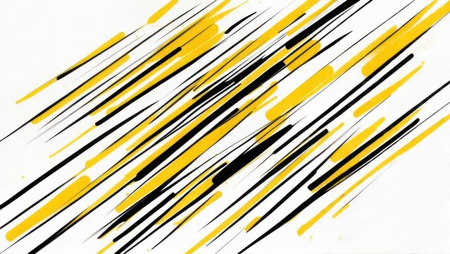 Abstract diagonal lines of yellow and black