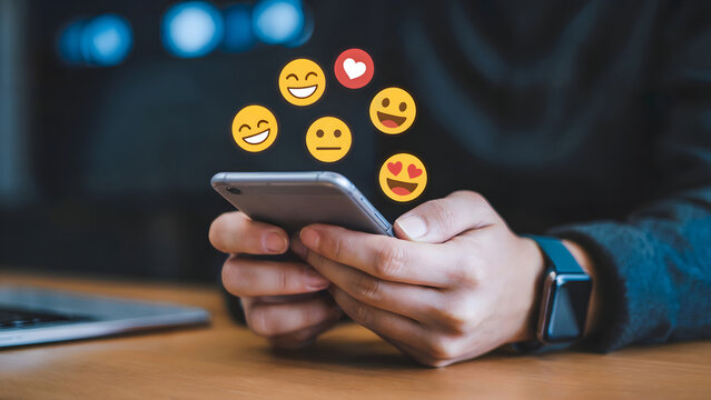 Connect with emojis on your phone for fun communication, a modern way to express yourself and make your friends smile, great for social media use!