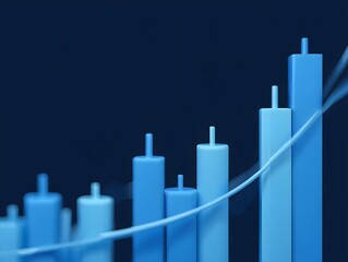 Stock market chart business finance investment graph data analysis growth concept