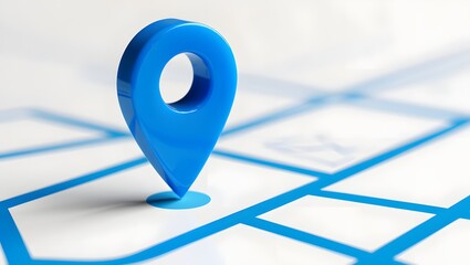 Find your location map pin gps navigation destination point place marker blue icon