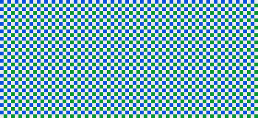Blue and Green Checkerboard Pattern Background abstract