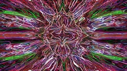 Abstract, vibrant, symmetrical design