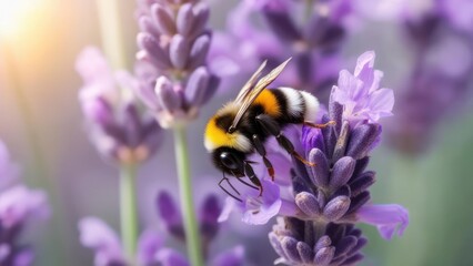 Bee on Lavender