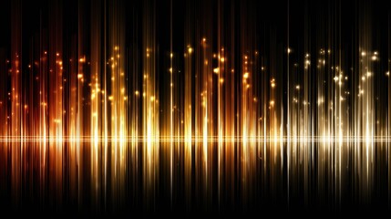 Abstract graphic design featuring vertical, glowing light streaks