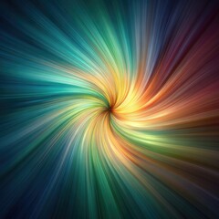 Abstract swirl of vibrant radiating lines