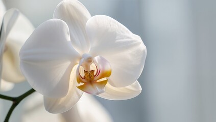 Delicate Beauty: A Symmetrical Orchid in Daylight