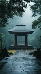 Misty Pavilion Path