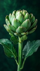 Fototapeta premium Vibrant Green Artichoke Close-Up