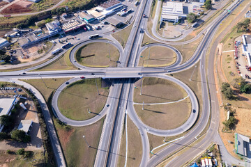 Aerial view of the city of Pouso Alegre, Minas Gerais.