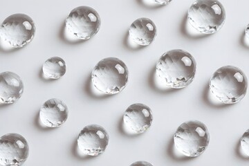 Water droplets on surface close-up photography indoor environment minimalistic view nature's beauty
