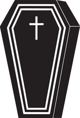  Coffin halloween icon silhouette art