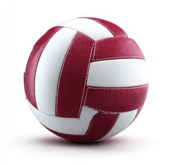Fototapeta premium Red and white volleyball, 3D rendering