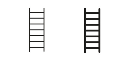 Ladder icon elements. doodle graphics icons.